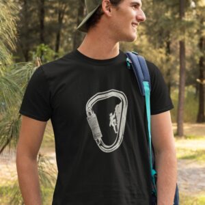 dit carabiner climber klim shirt is van outdoor goeroe